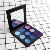 9 farben lidschatten palette make-up gepresstes pulver glitter lidschatten palette kosmetik lidschatten-herstellung