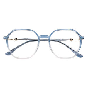 Montures de lunettes ovales Qianai en TR90 anti-lumière bleue pour femmes, taille moyenne, verres en acétate, fabriquées à Taizhou - Product Image 4