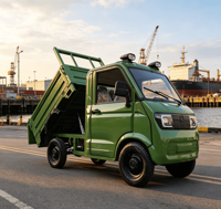Véhicule utilitaire électrique certifié CEE COC avec climatiseur, cabine conducteur fermée à quatre roues, véhicule à énergie nouvelle pour le marché européen, moteur sans balais