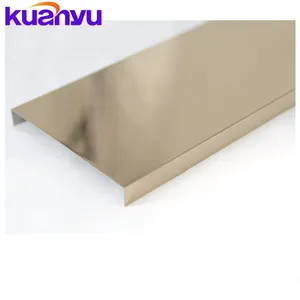 Jual Hot 8K Cermin Polishing Dekoratif Logam Fleksibel Skirting Baseboard Stainless Steel Keramik Dinding Sudut