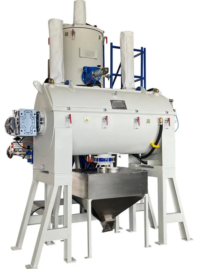 Système de mélange d'alimentation automatique pour ligne d'extrusion de tuyau UPVC Système de pesage de poudre Machine d'extrusion Mélangeur de composé de PVC