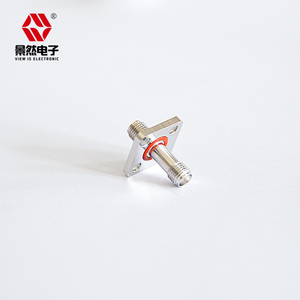 Для <span class=keywords><strong>SMA</strong></span> женский двойной фланец адаптер 17,5 мм Центр-центр 12,7 мм водонепроницаемый металлический штекер медный контакт для RF - Product Image 3