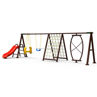 Temps en famille enfants jouets de jardin balançoire ensembles de jeu avec chaises aire de jeux en plein air parc pour enfants salle de sport en plein air pour la vente en gros