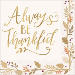 Large Oval Modern Style Thanksgiving Paper Plates Hot Selling Pink Gold Foil Friendsgiving <b>Table</b> Setting 'Always Be Thankful - Product Image 3