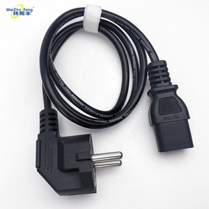 Châu Âu tiêu chuẩn PVC cáp nối mở rộng cắm 3 EU thiết bị gia dụng pin cắm đầu 16A EU thẳng <span class=keywords><strong>Schuko</strong></span> dây điện Cee nam - Product Image 1