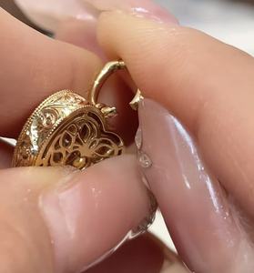 Joyería Fina Personalizada, Colgante de Oro Sólido Real de 9k, 10k, 14k, 18k, Oro Rosa, Amarillo, Blanco, Diamante/Gema de Laboratorio, Fabricación en Fábrica - Product Image 4