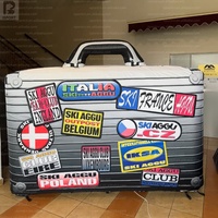 Valise gonflable géante, grand sac de voyage en tissu Oxford, logo personnalisé, modèle de bagage de voyage pour publicité événementielle/présentation en centre commercial/club