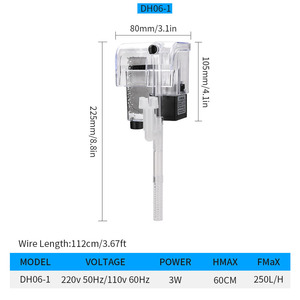 Bán Sỉ Bộ Lọc Bể Cá Bộ Lọc Thác Nước Gắn Tường Bộ Lọc Bên Ngoài Cho Bể Cá Bơm Oxy Bể Rùa Nhỏ Bằng Cotton - Product Image 4