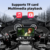 Sistema de Navegación GPS 4G LTE para Motocicleta, Pantalla Inalámbrica de 6 Pulgadas, Carplay Android 14, Cámara de Doble Lente Delantera y Trasera HD 1080P