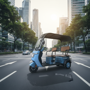 Tricycle électrique Bluetooth et USB, moteur 1200W, vitesse maximale 45 km/h, batterie disponible 72V 20AH, frein : frein à tambour et frein à pied - Product Image 6