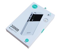 Batterie externe Mobile de grande capacité 20000 mAh, chargeur de téléphone intelligent, adaptateur de voyage avec chargeur Portable