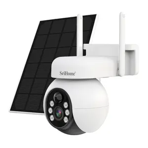 SriHome Hot-selling Asia 4G band Solar Battery Camera low power battery Camera for home Wireless Security Camera System CCTV