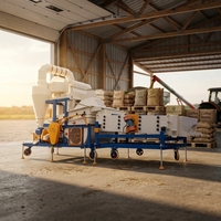 Nettoyeur de graines combiné haute capacité, machine de nettoyage de céréales, équipement de traitement de graines avancé, nettoyeur de graines industriel