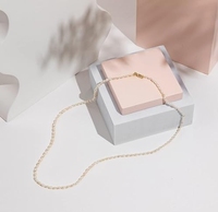Offre Spéciale Mini taille 3-4mm blanc eau douce véritable perle de riz naturel collier de perles bijoux