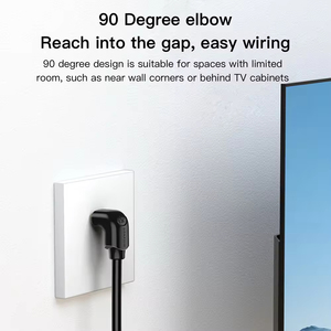 Conector en Ángulo de 90 Grados SAMZHE de Alta Velocidad para Cable 4K 3D HD HDTV para PC, Decodificador, Monitor de TV, Proyector - Product Image 5