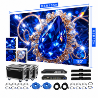 Écran LED 4m x 3m, système complet, solution clé en main, garantie 5 ans, P2.6 P2.9 pour mariage, spectacle en direct, scène