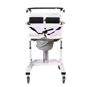 Silla Elevadora Hidráulica para Pacientes, Ayuda de Movilidad Metálica para Ancianos Postrados en Cama, Equipo de Transporte y Baño para Enfermería - Product Image 5