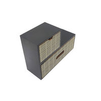 Vente en gros Mini armoire de rangement Tiroirs de rangement en bois à deux couches Boîte de rangement en bois