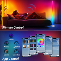 Nouvelle Lampe d'Angle Moderne 2026 à Prix Usine, Contrôle Intelligent par Application, Couleurs RGB Changeantes, Idéale pour la Décoration de Fêtes