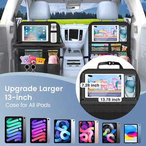 Multifunctionele Waterdichte Auto Achterbank <span class=keywords><strong>Organizer</strong></span> Met Bekerhouder Opvouwbare Tafel Tablet Zakken En Vele Zakken - Product Image 5