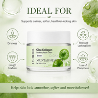Crème réparatrice apaisante au collagène Cica O'CHEROL, atténue les rougeurs, hydratation intense, renforce la barrière cutanée, hydratant pour le visage