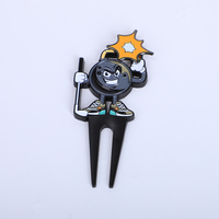 Prix de gros Ensemble d'outils de divot de golf Fabricant d'outil de réparation de divot de golf en métal personnalisé avec pince à chapeau