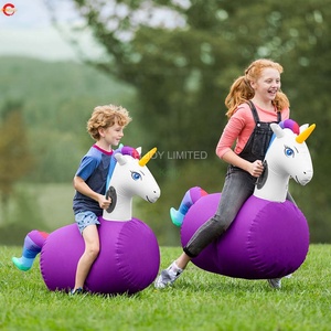Jeu de course gonflable commercial avec chevaux de course, livraison gratuite - Product Image 3