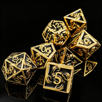 Set Dadu DND Mata Jahat Logam Padat |   Dadu Polihedral untuk Dungeons & Dragons COC Tabletop RPG, Grosir dalam Jumlah Besar