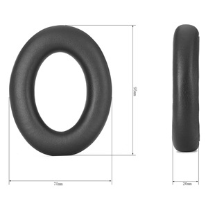 Almohadillas de Repuesto para Auriculares Inalámbricos Sennheiser Accentum/Accentum Plus, Almohadillas de Cuero Proteico Suave y Cómodas - Product Image 3