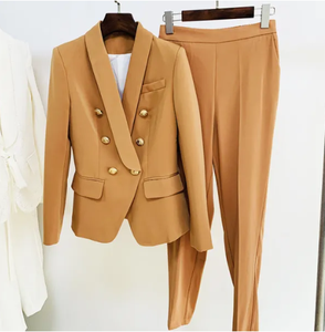 A5715 Mode Femmes Nouveau <span class=keywords><strong>Blazer</strong></span> et Pantalon Long Deux Pièces <span class=keywords><strong>Plus</strong></span> La Taille Costumes & Smoking Lady Suit Manteau Pantalon - Product Image 1