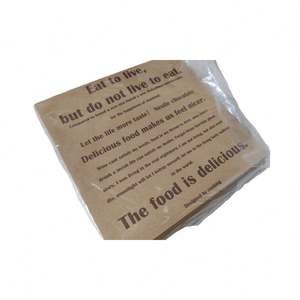 Eco-Friendly Double-Sided <b>Greaseproof</b> Heat Resistant Waterproof Recyclable Uncoated Wood Pulp Food Wrapping <b>Paper</b> Salad Noodle - Product Image 6