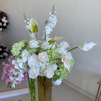 Kunstzijde bloemen realistische bloemenbal tafeldecoratie bruiloft dankdag vaas bloemstuk voor feest banket