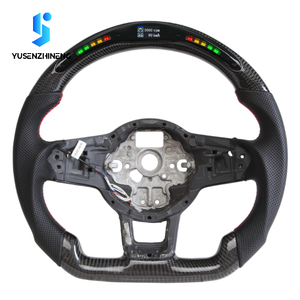 Volante de Fibra de Carbono LED Forjado Personalizado para Volkswagen VW Golf Mk7 Mk7.5 GTI GTD <span class=keywords><strong>Polo</strong></span> 7 7.5 R Jetta Cc - Product Image 5