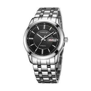 Relojes Mecánicos Minimalistas Personalizados OEM de 40 mm para Hombre, Calendario y Día de la Semana, Reloj Automático de Acero Inoxidable 316L con Correa Plateada - Product Image 2