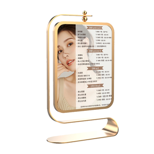 Sáng Tạo cơ sở thép không gỉ Máy tính để bàn bảng thẻ Sản phẩm bán buôn thẻ dấu hiệu kim loại quảng cáo hiển thị giá - Product Image 1