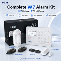 Sistema de Alarma Inteligente W7 4G GSM WiFi, Kit de Seguridad de Material ABS, Compatible con SIA CID, Control Remoto por Aplicación de Servidor Privado