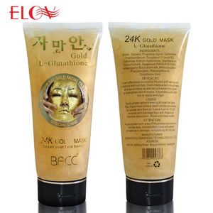 24K Gold Foil Mask Moisturizes Brightens Skin Tone Pores Peel-off Golden Mask - Product Image 2