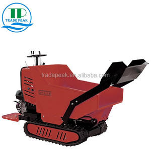 Компактный Зеленый Садовый мини китайский погрузчик верхний гусеничный самосвал с мотором - Product Image 6