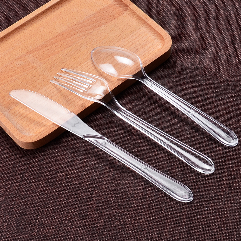 Einweg-ps-klarsicht-plastikbesteck-set Mit Messer,Gabel Und Löffel Für Partys