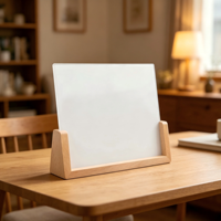 Base d'éclairage LED en bois avec support en acrylique personnalisable, éco-responsable, pour éclairage d'accentuation en gros