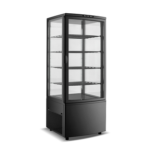 <span class=keywords><strong>Réfrigérateur</strong></span> de présentation de boissons commercial 98L à 4 portes vitrées, comptoir de présentation - Product Image 1