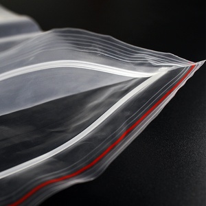PE Grip Seal Bag Transparent Plastic Food Packaging Bag Water Proof PE Grip Bag With Zip Lock