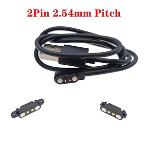 2.54 2/4/5Pin Pogo broche USB câble de charge magnétique mâle femelle PogoPin connecteur alimentation DC aimants SmartWatch Pad fil de connexion - Product Image 1