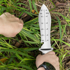 مقبض خشبي من الفولاذ المقاوم للصدأ عالي الجودة, أداة حفر للحدائق ، سكينة مع مقياس - Product Image 6