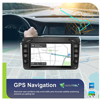 Stereo Mobil Android Podofo 7'' 4+64G Wireless CarPlay/Android Auto untuk Mercedes-Benz/CLK/W209/E-W210/Kelas C/ Radio Mobil