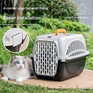 Boîte de <span class=keywords><strong>transport</strong></span> portable pour chiens et chats, capsule spatiale simple, petit cage de <span class=keywords><strong>transport</strong></span> pour animaux, boîte de <span class=keywords><strong>transport</strong></span> aérien pour animaux, capacité 7 kg - Product Image 2