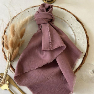 Serviettes <span class=keywords><strong>de</strong></span> table carrées en <span class=keywords><strong>coton</strong></span> et lin <span class=keywords><strong>de</strong></span> 42x42 cm, style rétro, en <span class=keywords><strong>gaze</strong></span>, pour <span class=keywords><strong>mariage</strong></span>, décoration <span class=keywords><strong>de</strong></span> table, torchons en mousseline, décoration <span class=keywords><strong>de</strong></span> table rustique - Product Image 3