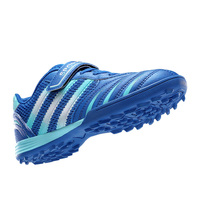 Chaussures de football pour enfants, crampons en caoutchouc TF, sangle Velcro, tige en mesh respirant, crampons antidérapants, vente en gros, usine OEM