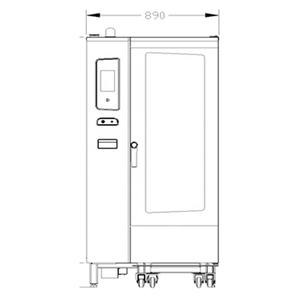 Horno de convección superior Combi Horno de convección de vapor industrial para hornear Eléctrico 20 bandejas 380V Acero inoxidable Ahorro de energía <span class=keywords><strong>Glead</strong></span> - Product Image 6