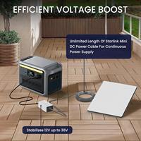 Adaptateur d'alimentation Starlink Mini avec chargeur de voiture, adapté aux véhicules et aux camping-cars, parfait pour une utilisation nomade avec Starlink Mini